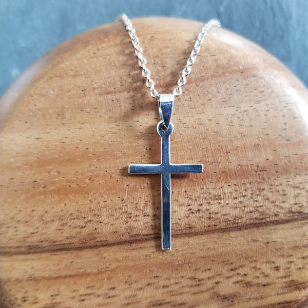 saints-silver-cross-necklace