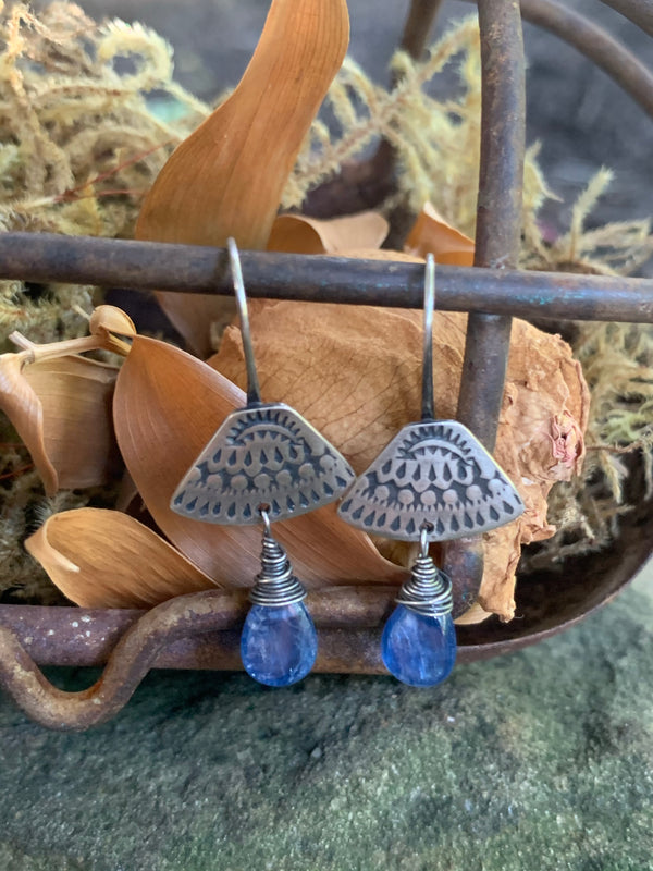 Kyanite Bell Earrings