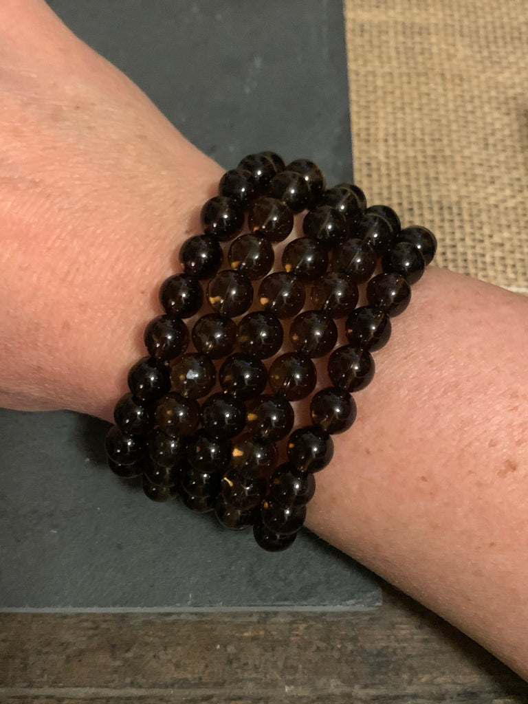 Smokey Quartz Stretch Gemstone Bracelet