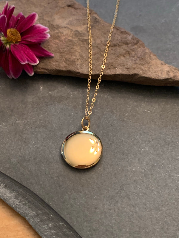 Golden Locket Necklace