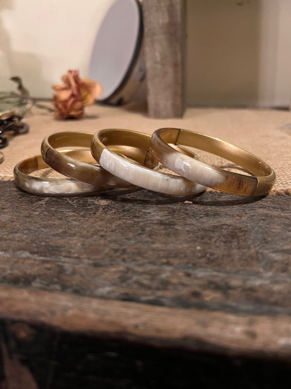 Gold Leaf Bangle