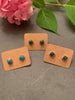 Malachite Stud Earrings