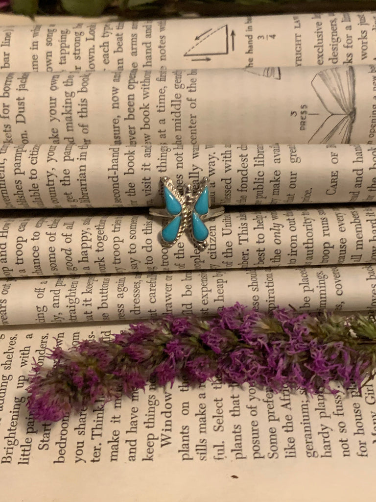 Blue Morpho Butterfly Ring