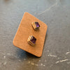 Squares of Amethyst Studs