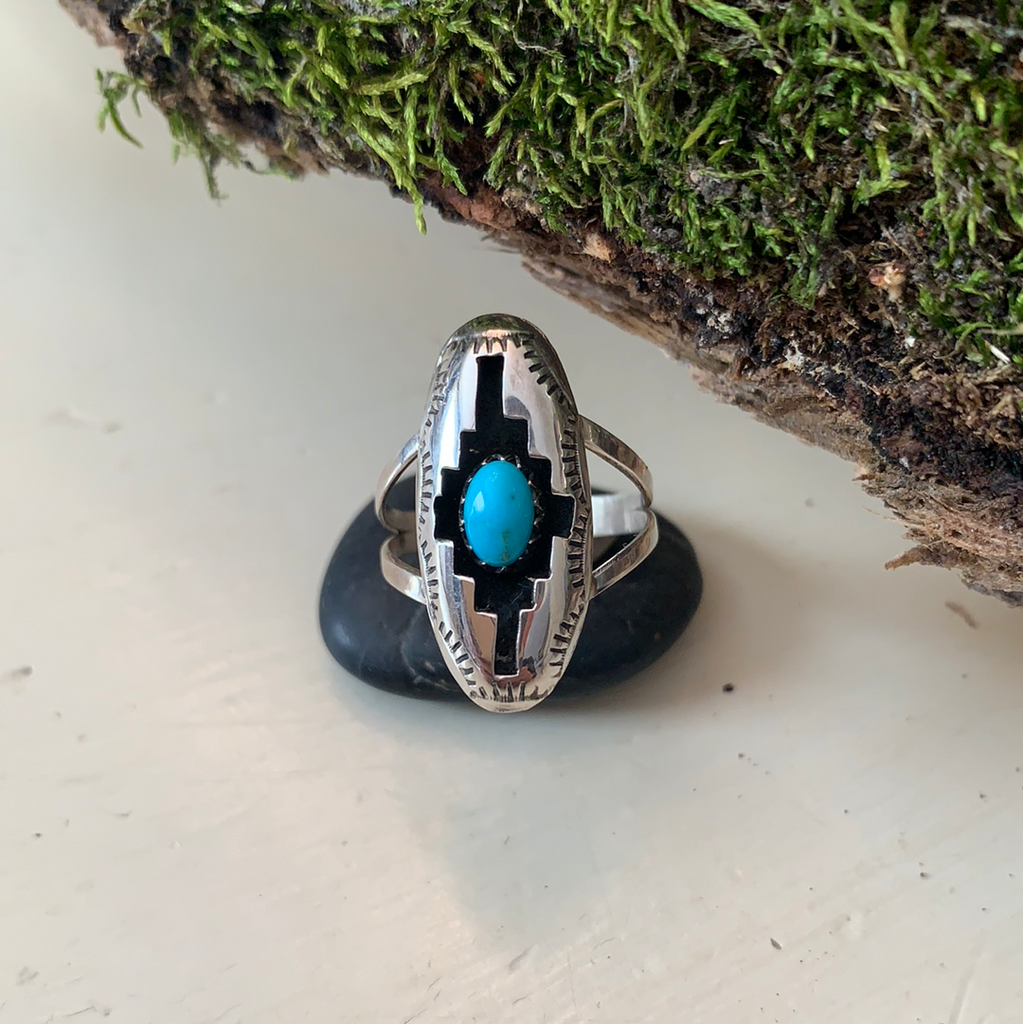 Turquoise Shadow Box Ring